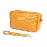 Rangoon Mustard Quilted Crossbody Bag